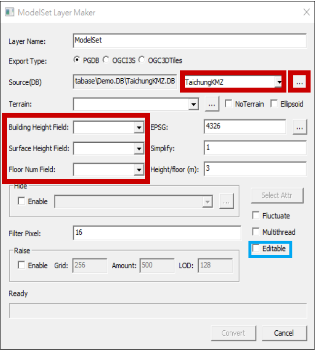 ModelSetLayerFileConversion-DB